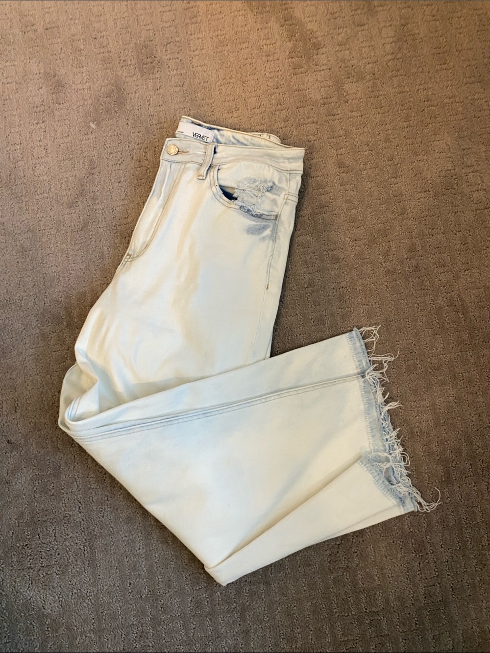 Vervet high rise wide leg crop jeans